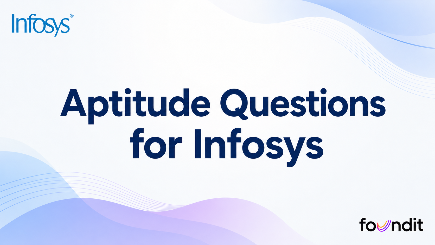 Aptitude questions for Infosys